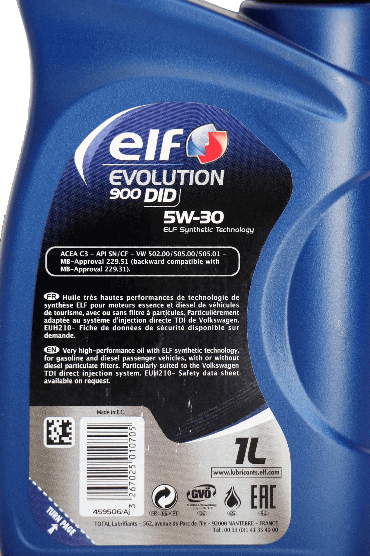 ELF Evolution 900 DID 5W-30, 1L