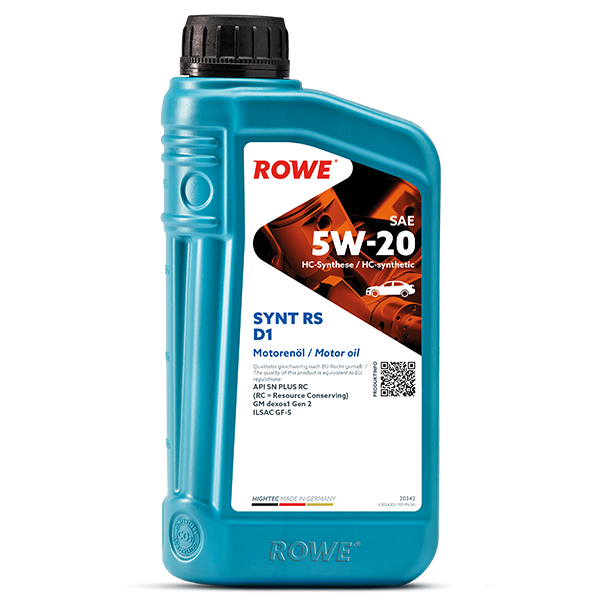 Rowe Hightec Synt RS D1 SAE 5W-20 Motoröl, 1l