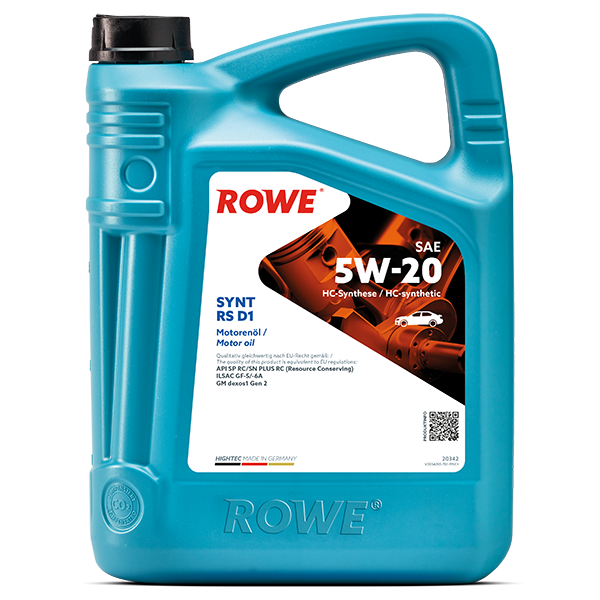 Rowe Hightec Synt RS D1 SAE 5W-20 Motoröl, 5l
