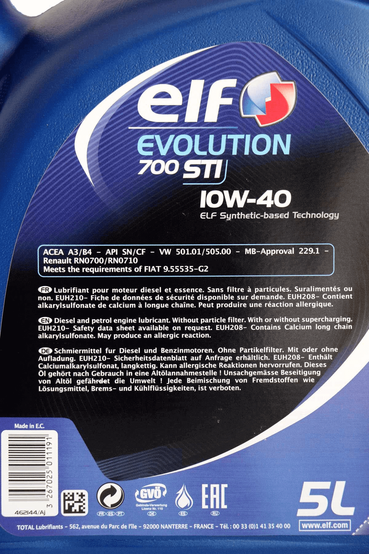 ELF Evolution 700 STI 10W-40 5L