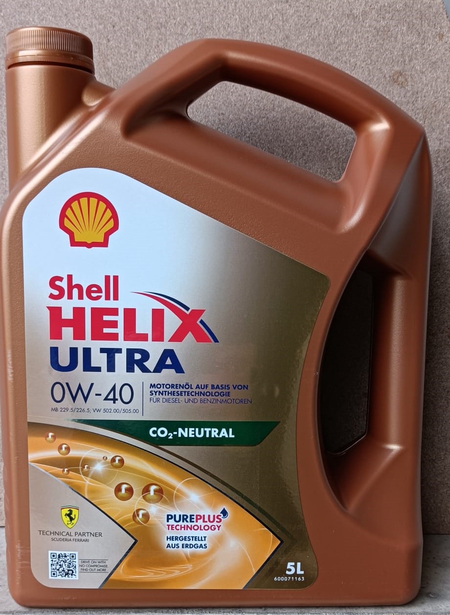 Shell Helix Ultra 0W-40 Motoröl, 5l